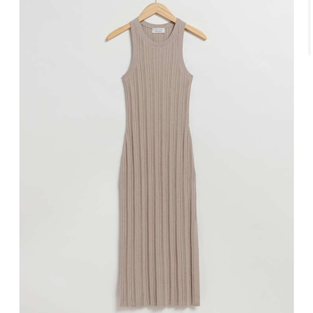 and other stories fitted midi tank dress